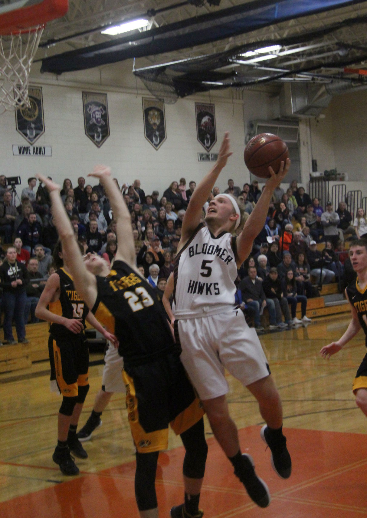 Northwestern at Bloomer boys basketball 3-2-18